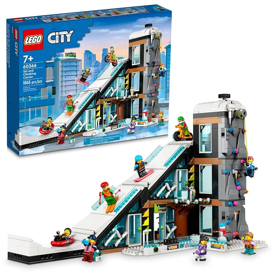 【お値下げ中　新品・未開封】レゴ　シティ　60366 スノースポーツセンター Amazon.com: LEGO City Ski and Climbing Center 60366 Building